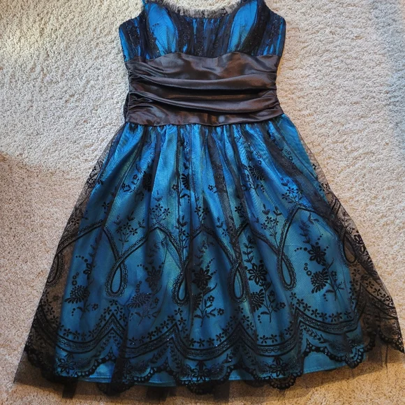 chinese dress ladies Delia's Lace Overlay Ruched Mini Dress